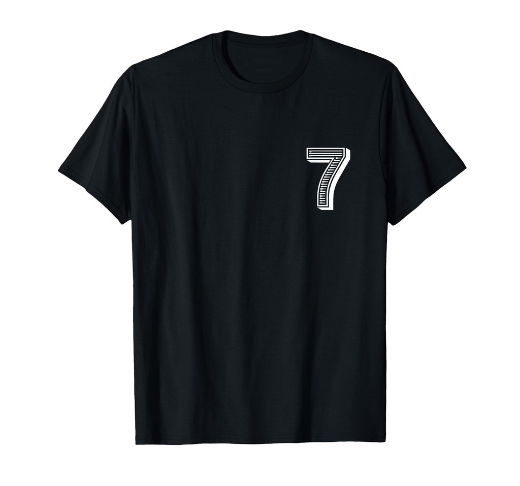 Number Seven 7 Sports Team Uniform T-Shirt - Trendy Graphic Men Women