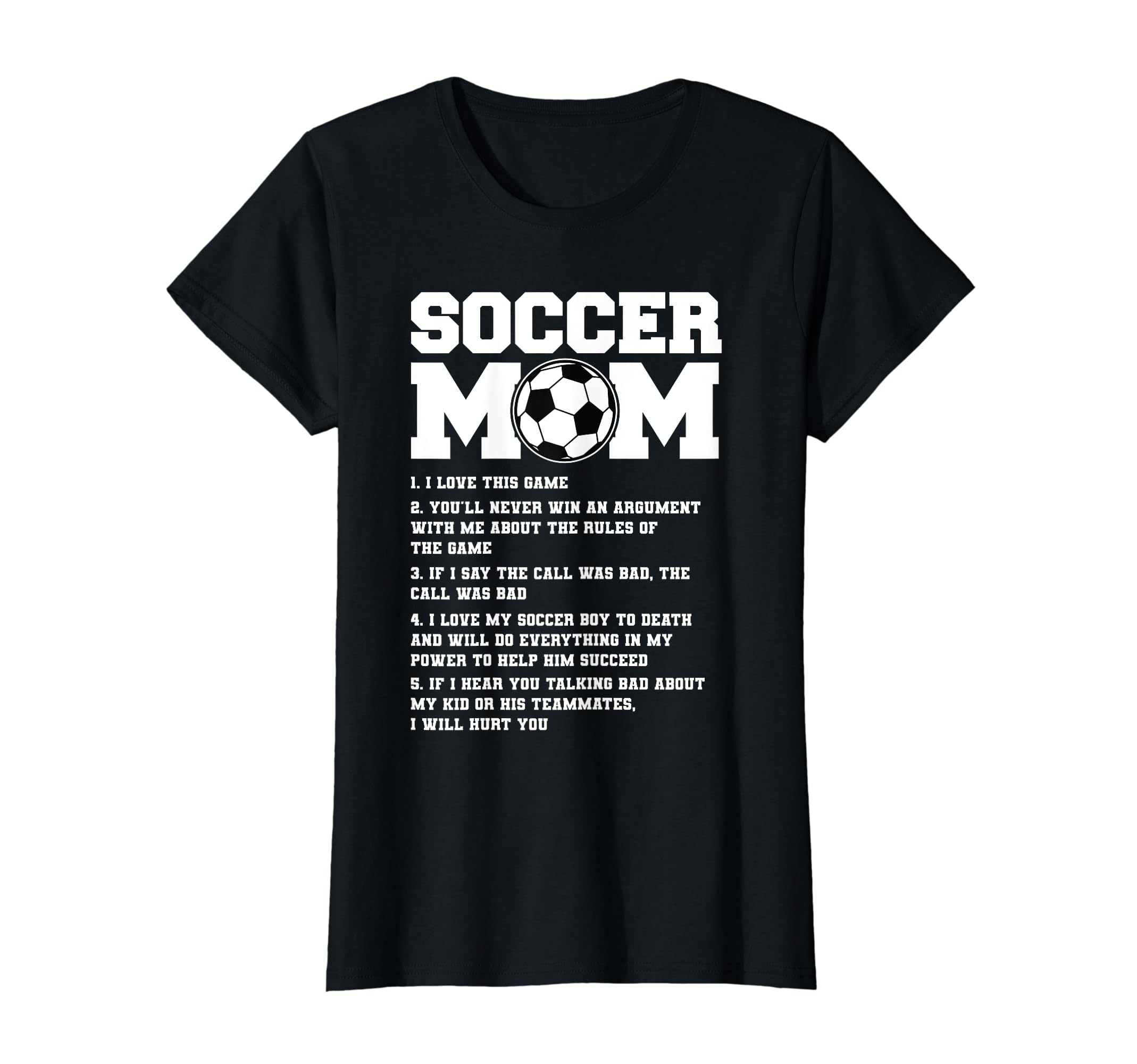 Soccer Mom 1 I Love This Game Soccer T-Shirt - Novelty Apparel Men Women