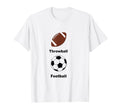 Funny Soccer Throwball Football Insult T-Shirt - Trendy Graphic Men Women