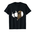 Soccer American Football Heart Sport T-Shirt - Streetwear Style Men Women
