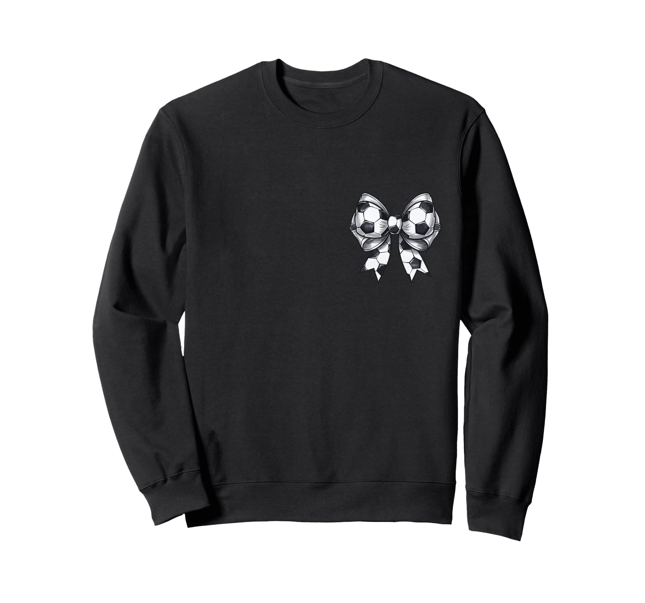 Soccer Sister Coquette Bow Front Sweatshirt - Novelty Apparel Men Women