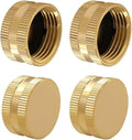 Hooshing 6PCS Garden Hose Cap 3/4 Inch Hose Female End Cap Spigot Cap Adapter with Washers Garden Hose Female Fitting Cap