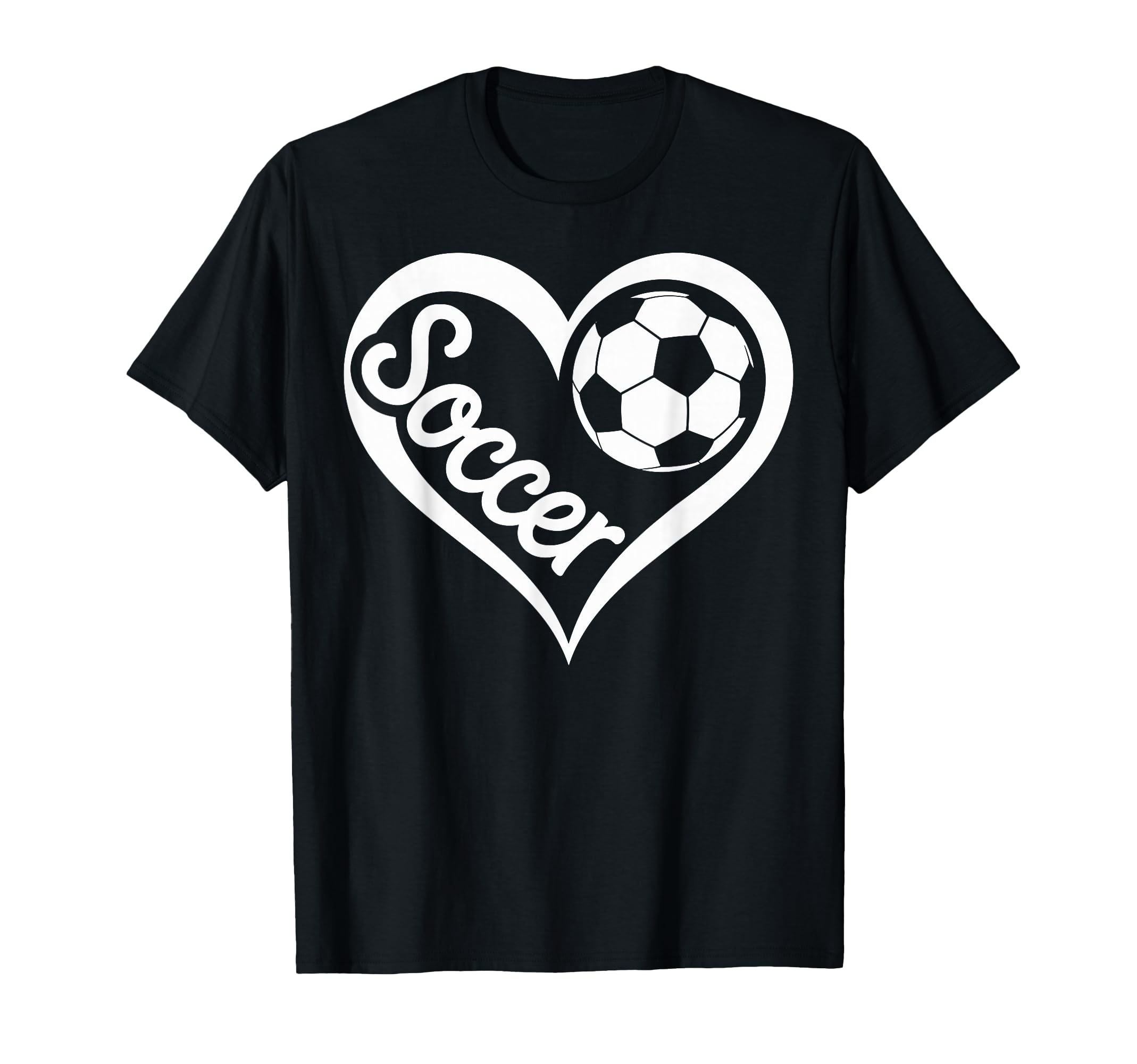 Funny Soccer Heart Soccer Player T-Shirt - Streetwear Style for Adults