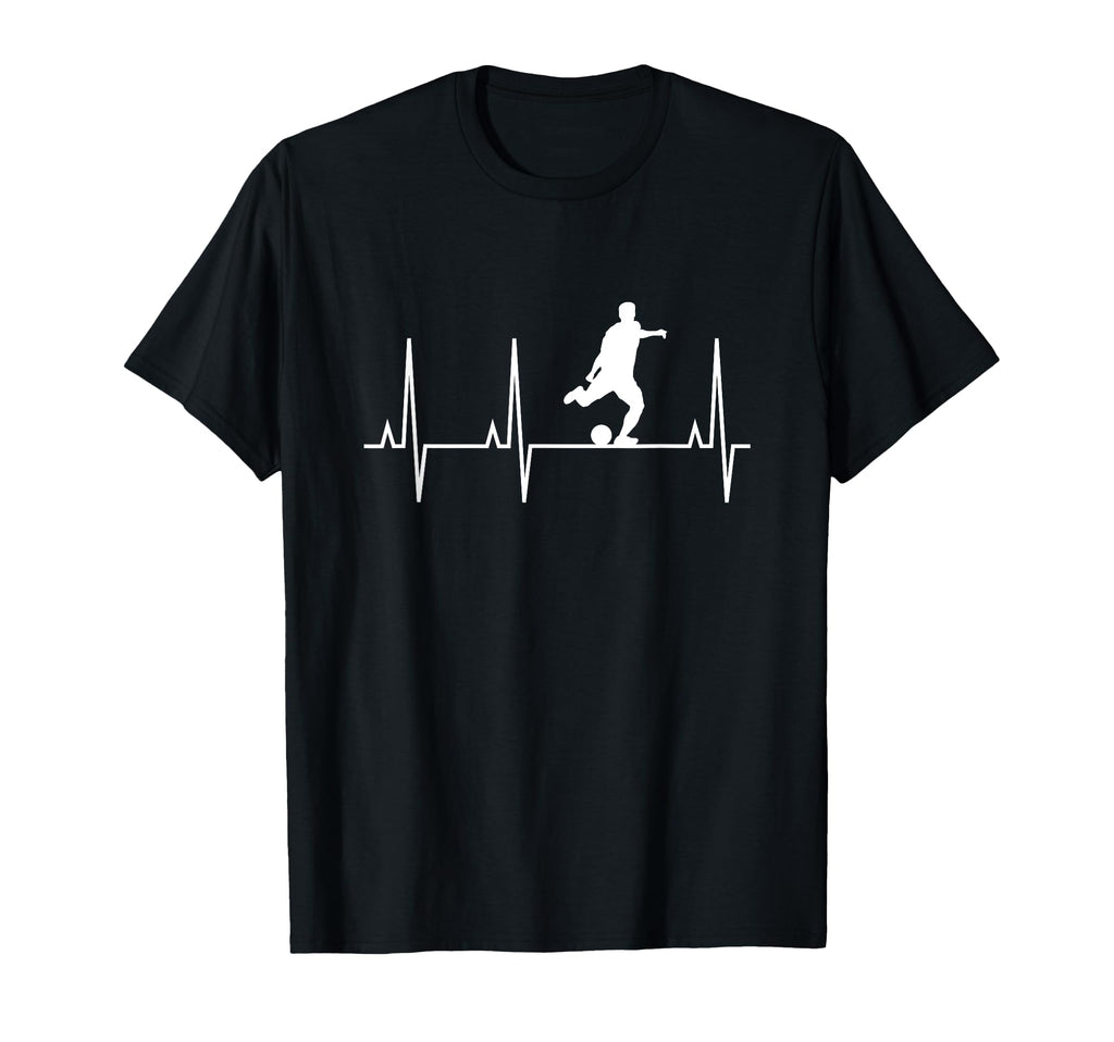 Heartbeat Soccer Player Players T-Shirt - Aesthetic Graphic for Adults