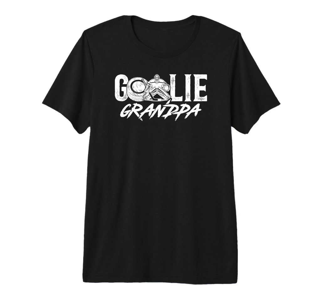 Mens Ice Hockey Goalie Grandpa Hockey T-Shirt - Aesthetic Graphic Unisex