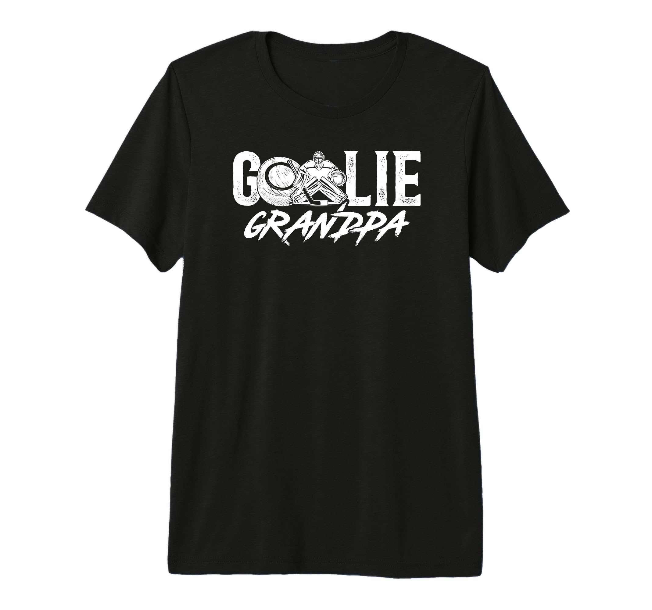 Mens Ice Hockey Goalie Grandpa Hockey T-Shirt - Aesthetic Graphic Unisex