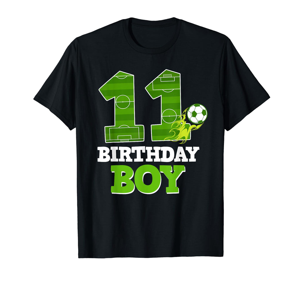Happy 11Th Birthday Soccer Lover 11 Yrs Old T-Shirt - Graphic Print Unisex