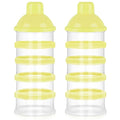 Accmor Formula Dispenser On The Go, 5 Compartments Stackable Formula Container for Travel, Baby Milk Powder Kids Snack Container, BPA Free