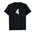 Number 4 80S 90S Soccer Team Jersey T-Shirt - Streetwear Style Unisex