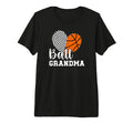 Ball Grandma Heart Soccer Basketball T-Shirt - Streetwear Style for Adults