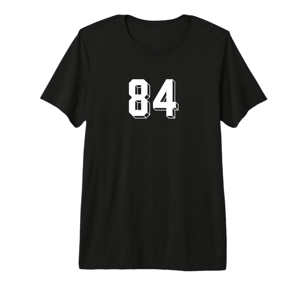 Number 84 80S 90S Soccer Team Jersey T-Shirt - Graphic Print Unisex