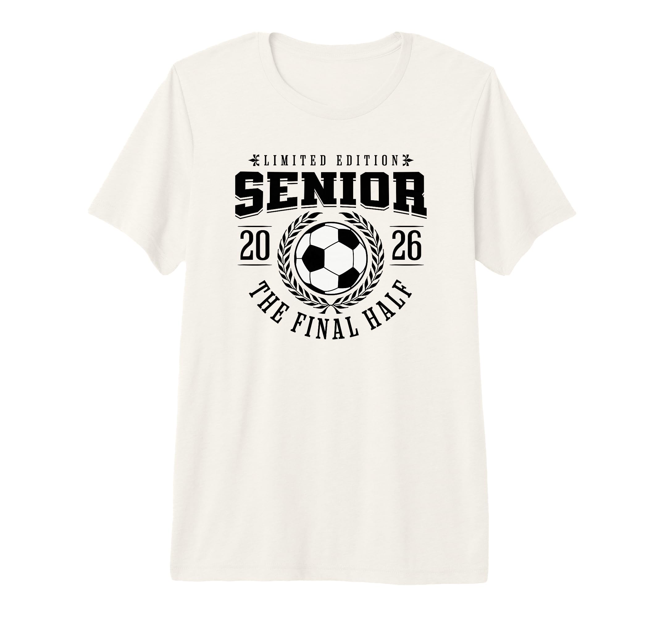 Senior Soccer 2026 Final Half Tri Blend T-Shirt - Trendy Graphic Unisex