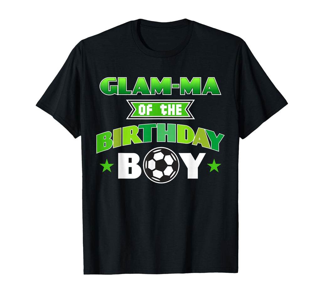 Glam Ma Birthday Soccer Party Family Love T-Shirt - Custom Art Print Unisex