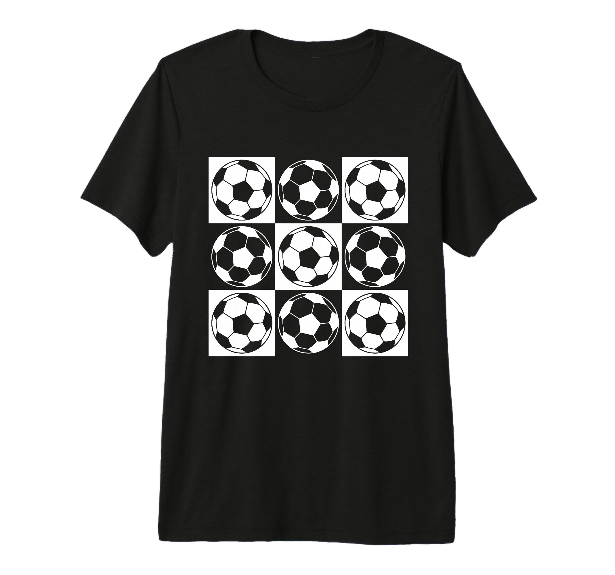 Soccer Football Grid Goalie Passion Soccer T-Shirt - Graphic Print Unisex