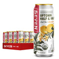 Seven Teas Organic Half & Half Lemon Tea, Case of 12, 16 Fl Oz Cans