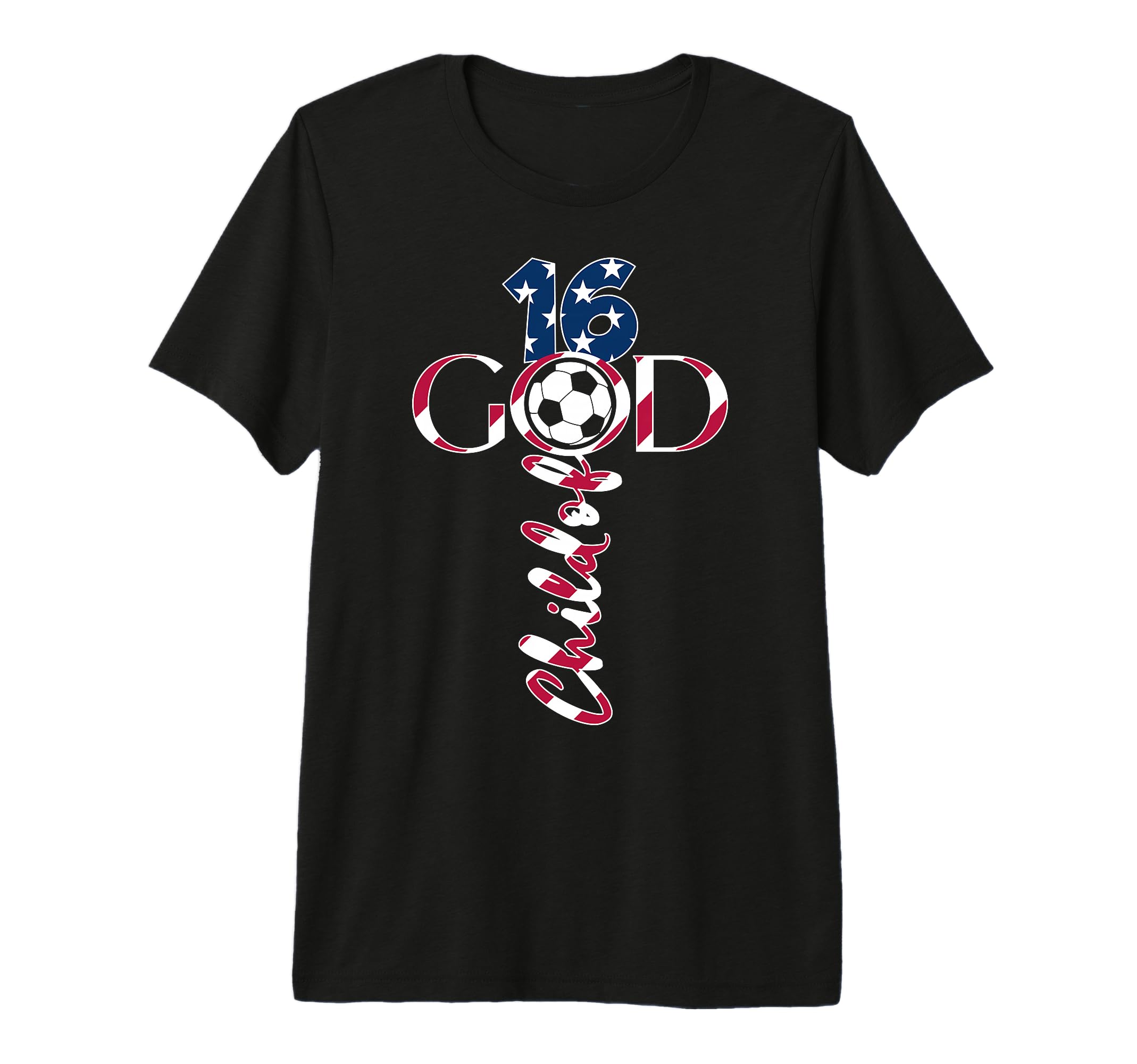 Jesus 16 Years Child God Soccer 16Th T-Shirt - Minimalist Print Men Women
