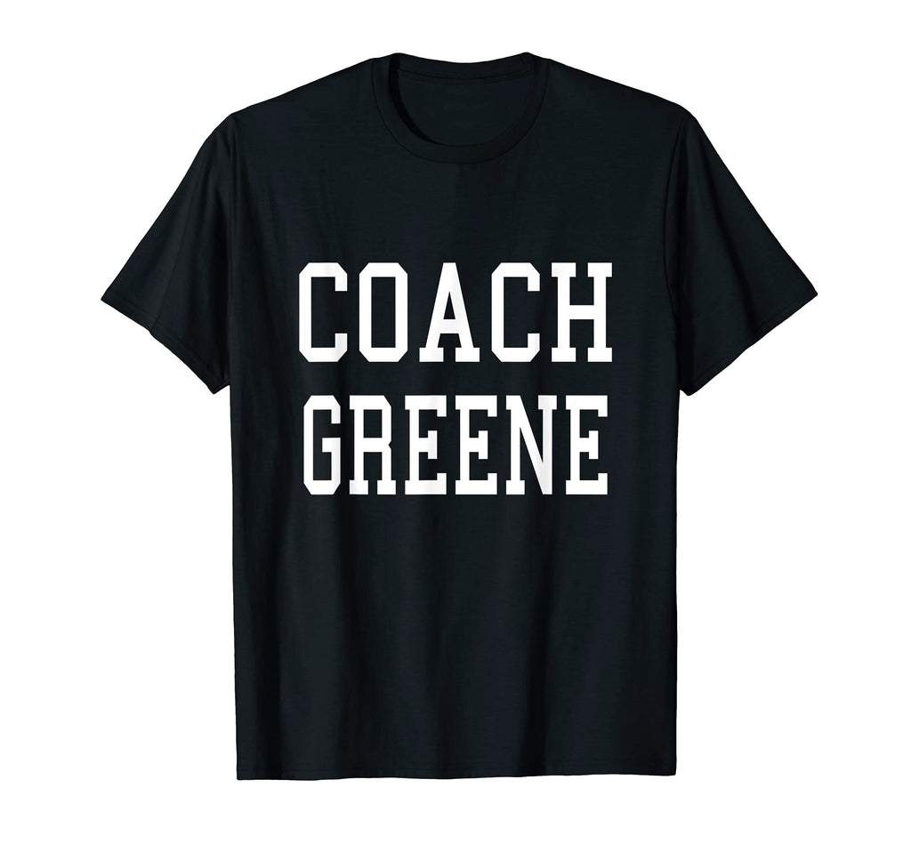 Coach Greene Custom Football Soccer T-Shirt - Unique Graphic for Adults