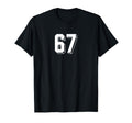 Number 67 80S 90S Soccer Team Jersey T-Shirt - Streetwear Style Unisex