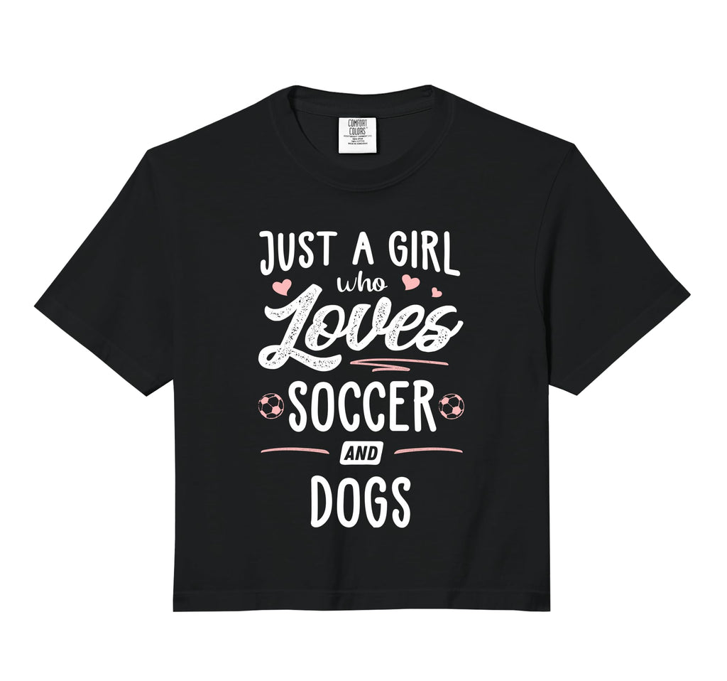 Just Who Loves Soccer And Dogs Gift Comfort Hoodie - Trendy Graphic Unisex