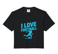 I Love Football Soccer Player Passion Hoodie - Trendy Graphic for Adults