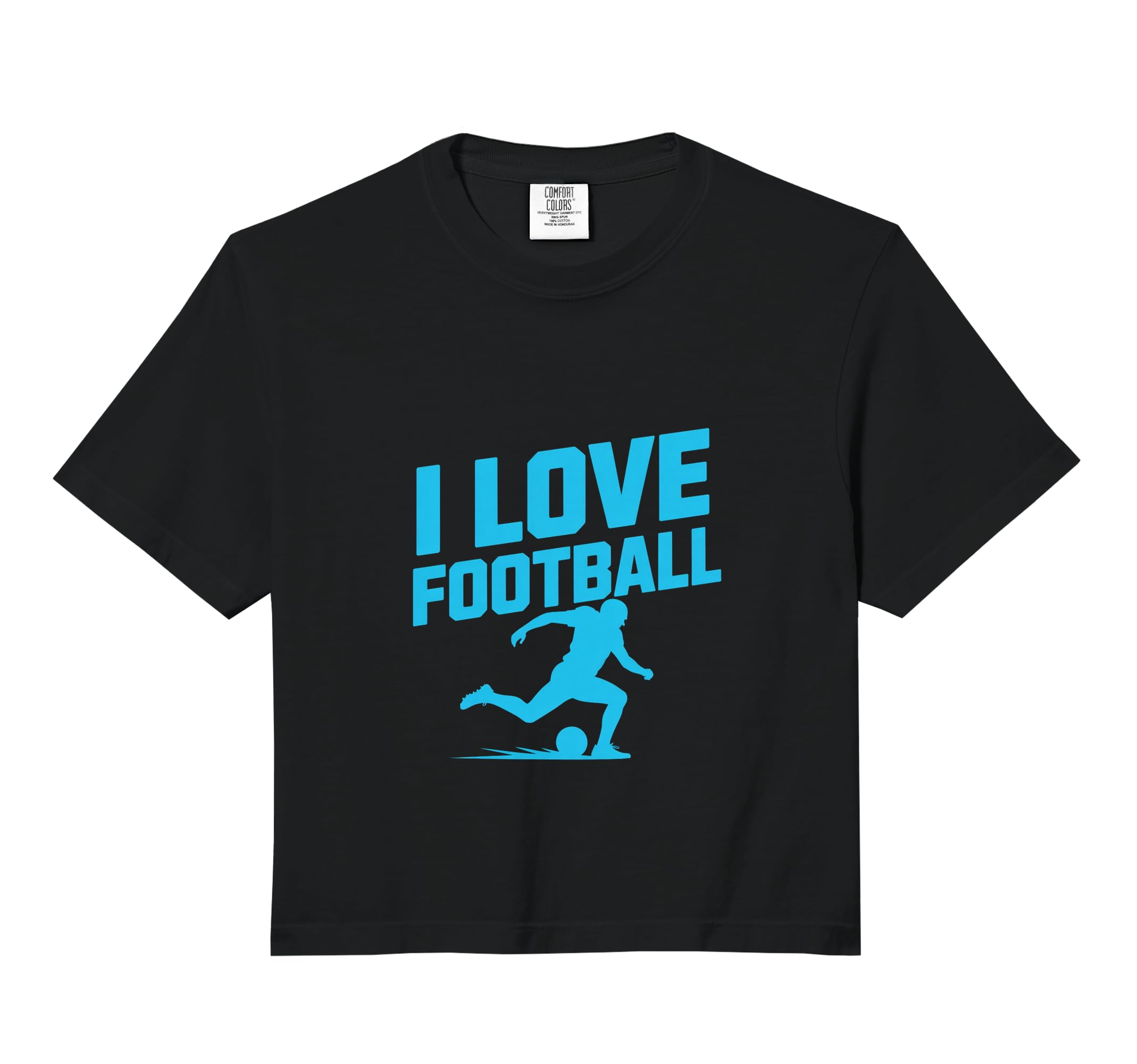 I Love Football Soccer Player Passion Hoodie - Trendy Graphic for Adults