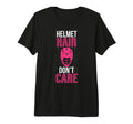 Helmet Hair Dont Care Lacrosse T-Shirt - Minimalist Print for Adults