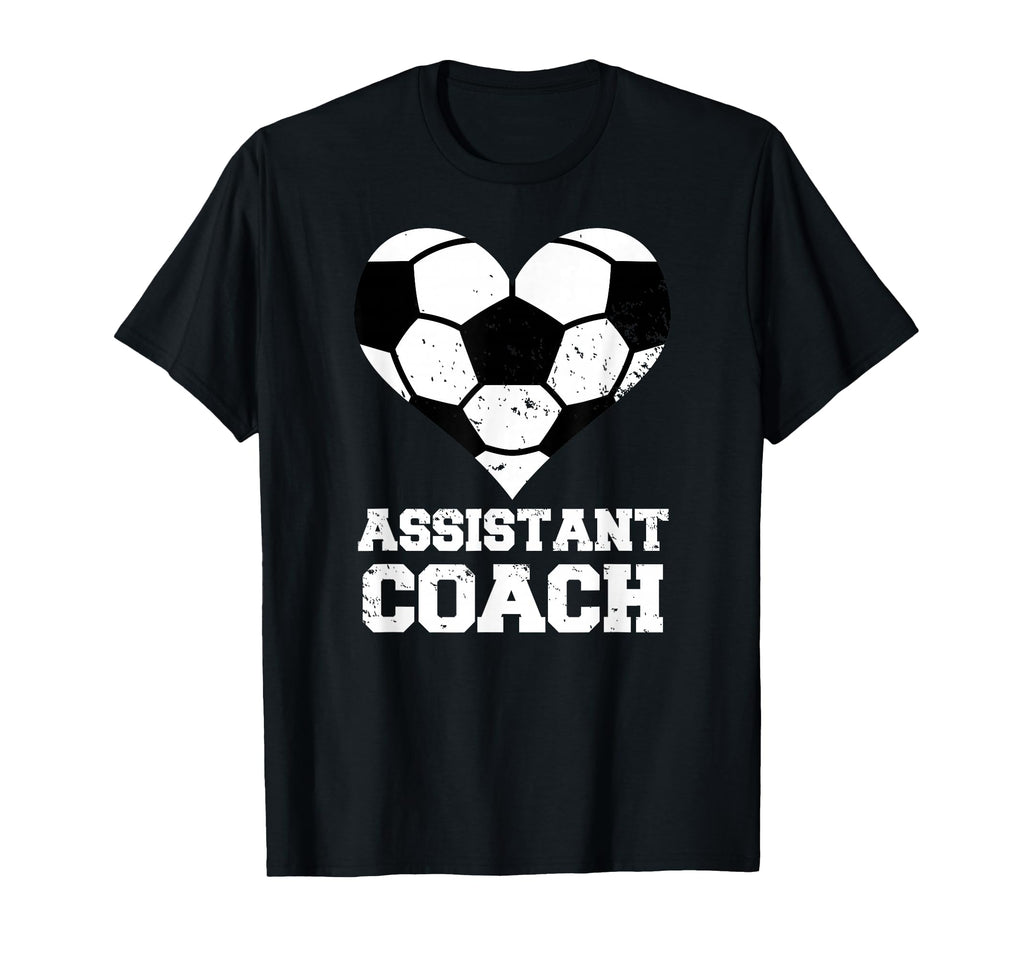 Assistant Soccer Coach Heart Funny T-Shirt - Streetwear Style Unisex