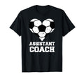 Assistant Soccer Coach Heart Funny T-Shirt - Streetwear Style Unisex