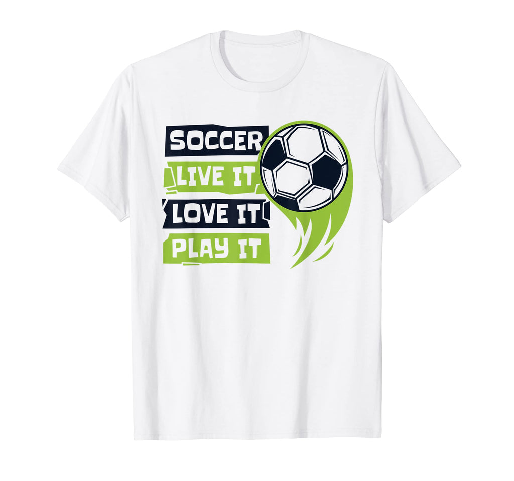 Live It Love It Play It Goal Keeper T-Shirt - Aesthetic Graphic for Adults