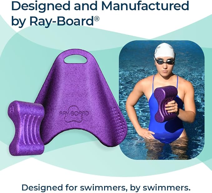 Taper8 Swim Training Pull Buoy by Ray-Board: No-Slip, Ergonomic, Premium, Pool aid, Leg and Hip Support, Performance