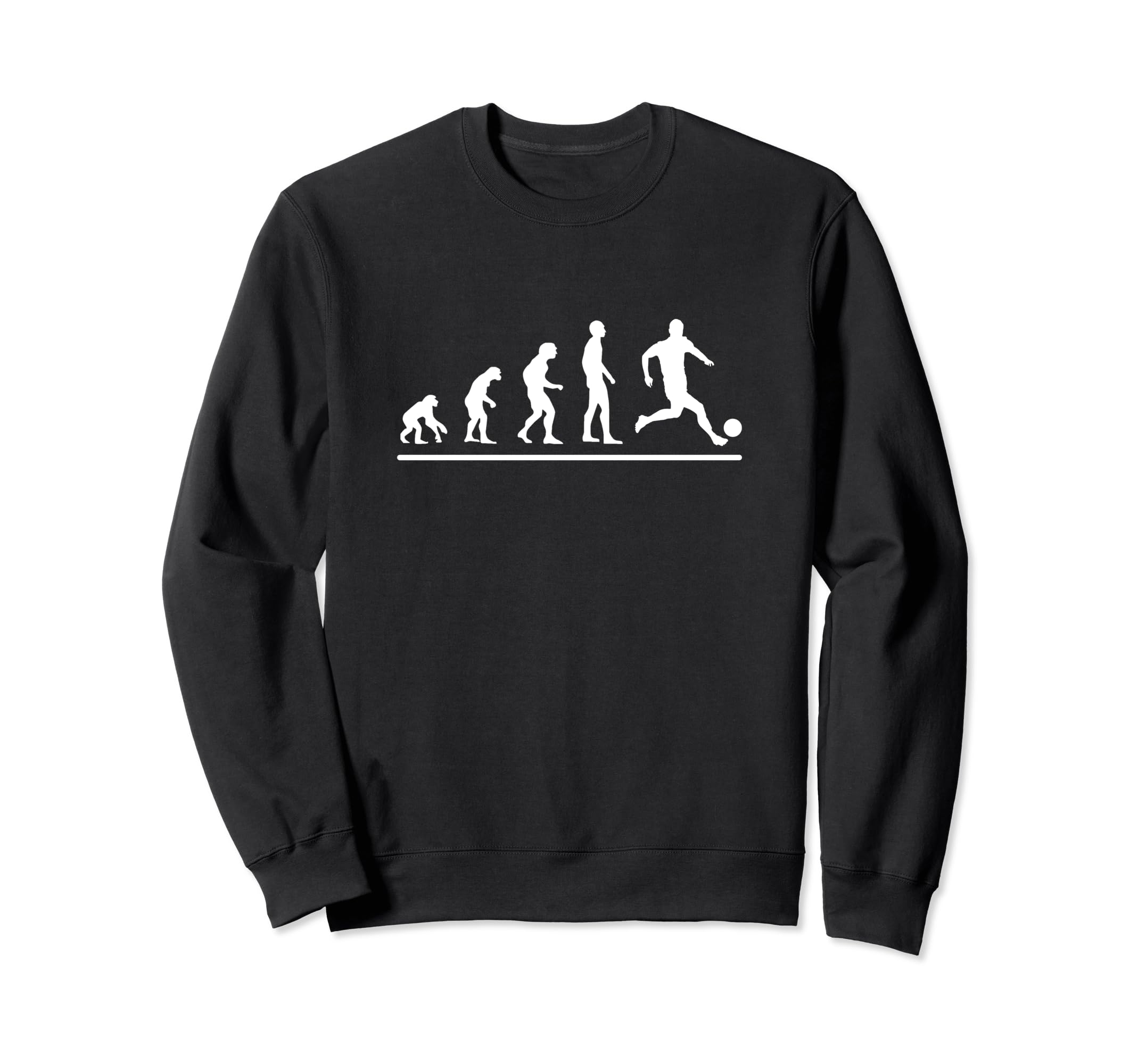 Soccer Player Evolution Funny Soccer Sweatshirt - Aesthetic Graphic Unisex