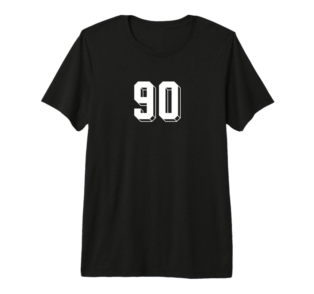 Number 90 80S 90S Soccer Team T-Shirt - Fun Novelty Design Men Women