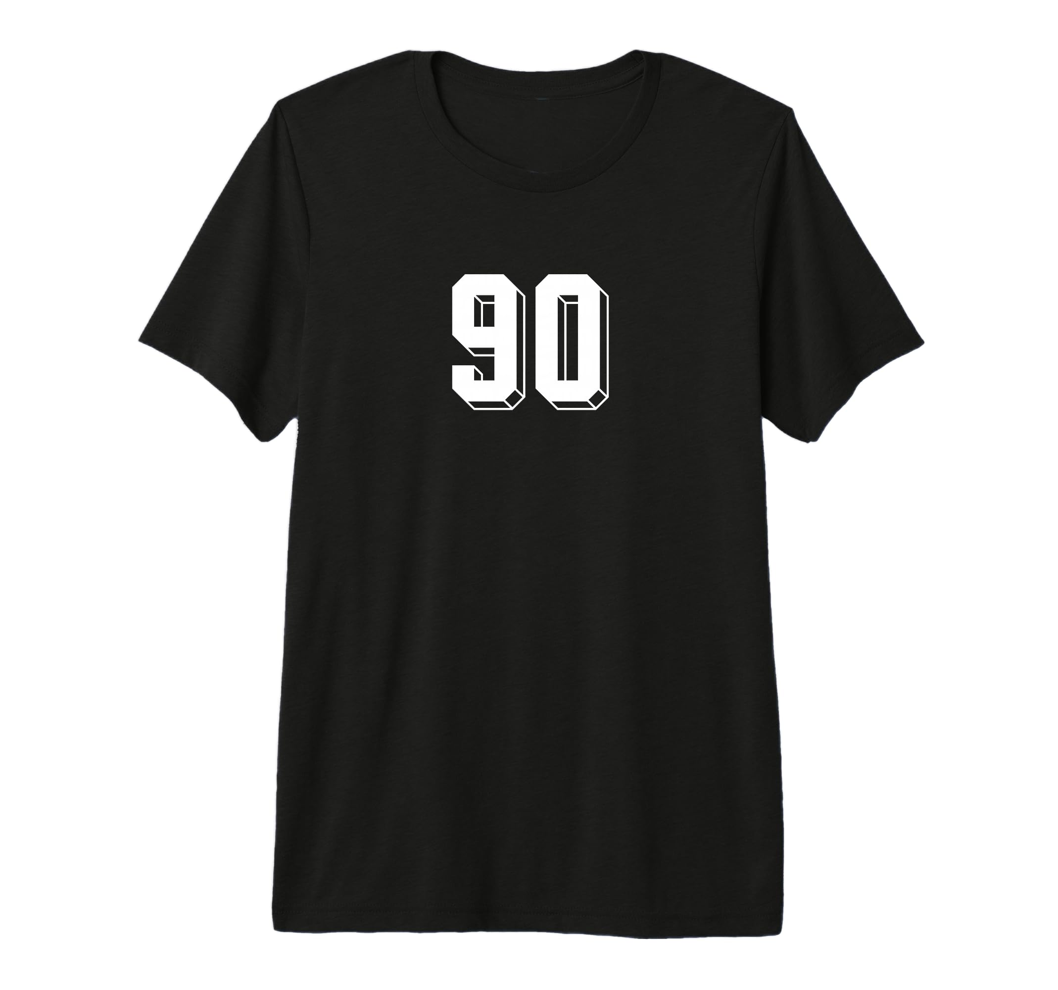Number 90 80S 90S Soccer Team T-Shirt - Fun Novelty Design Men Women