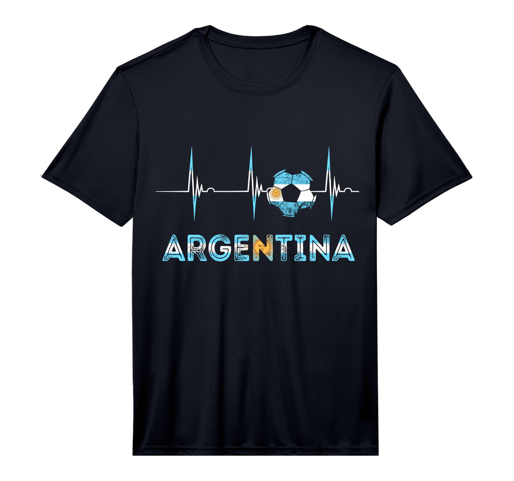 Argentinian Pride Heartbeat Ekg T-Shirt - Custom Art Print for Adults
