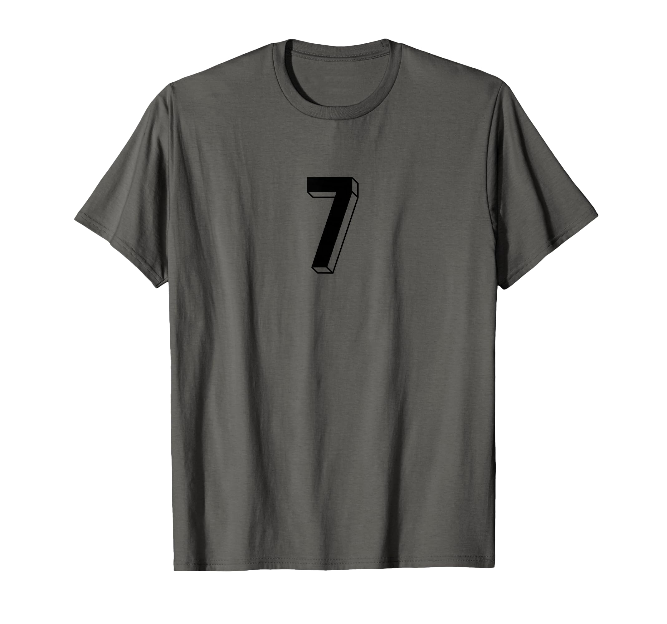 Number 7 80S 90S Soccer Team Jersey T-Shirt - Fun Novelty Design Unisex
