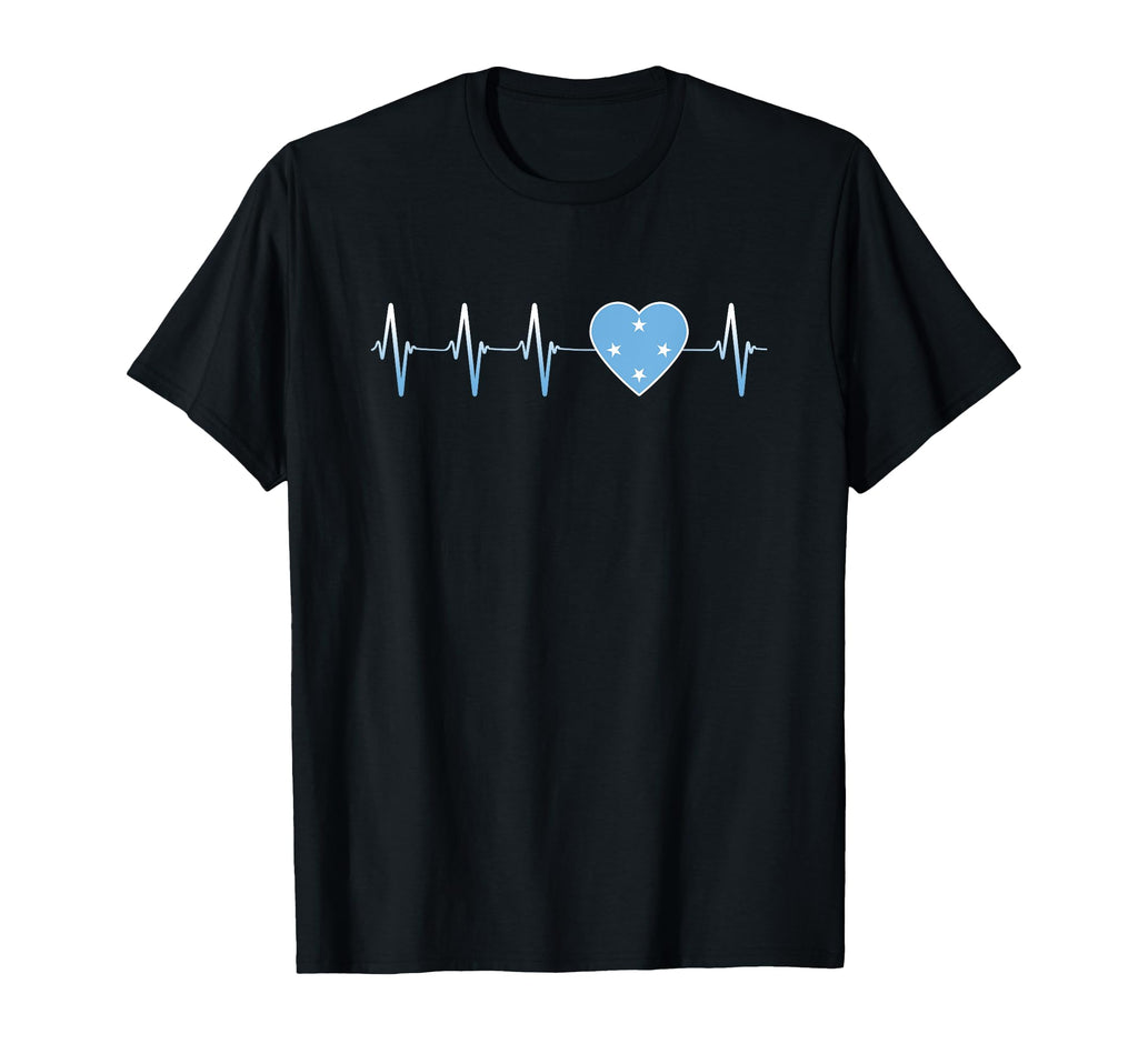 Micronesian Heartbeat I Love T-Shirt - Trendy Graphic for Adults