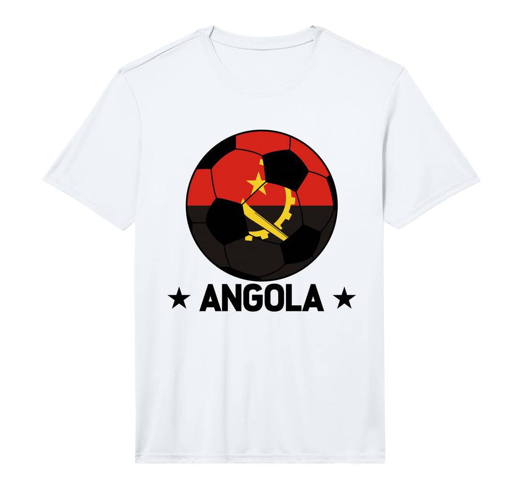 Angola Soccer Team Angola Flag Jersey T-Shirt - Novelty Apparel Unisex