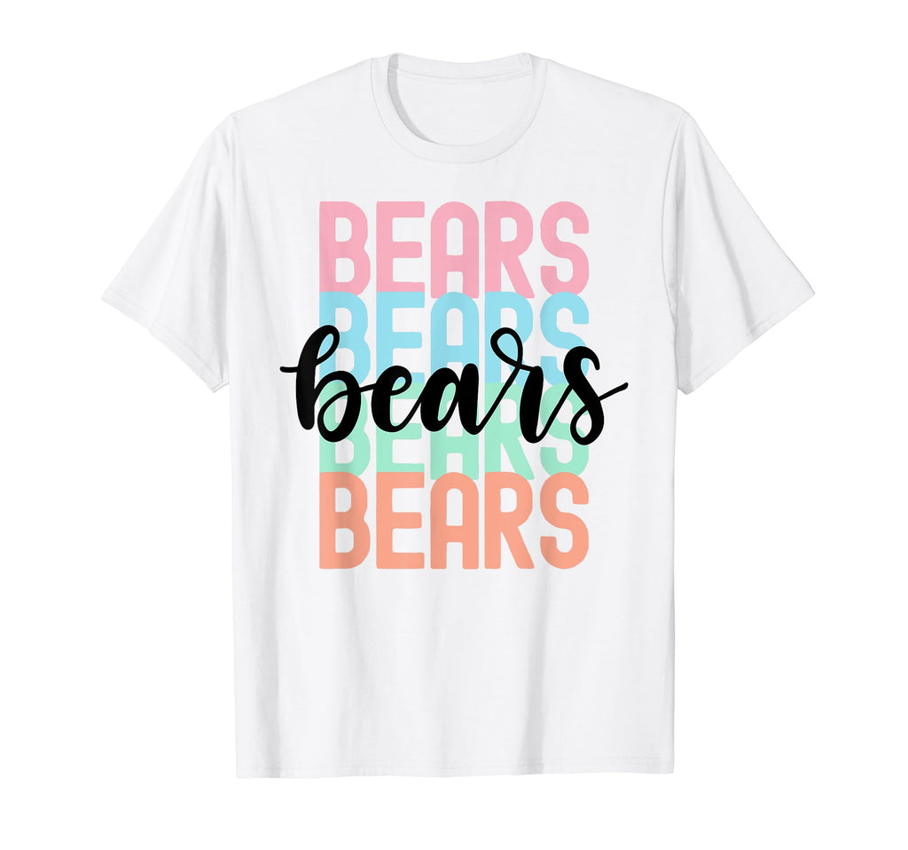 Bears Team Mascot School Spirit Game T-Shirt - Streetwear Style Unisex