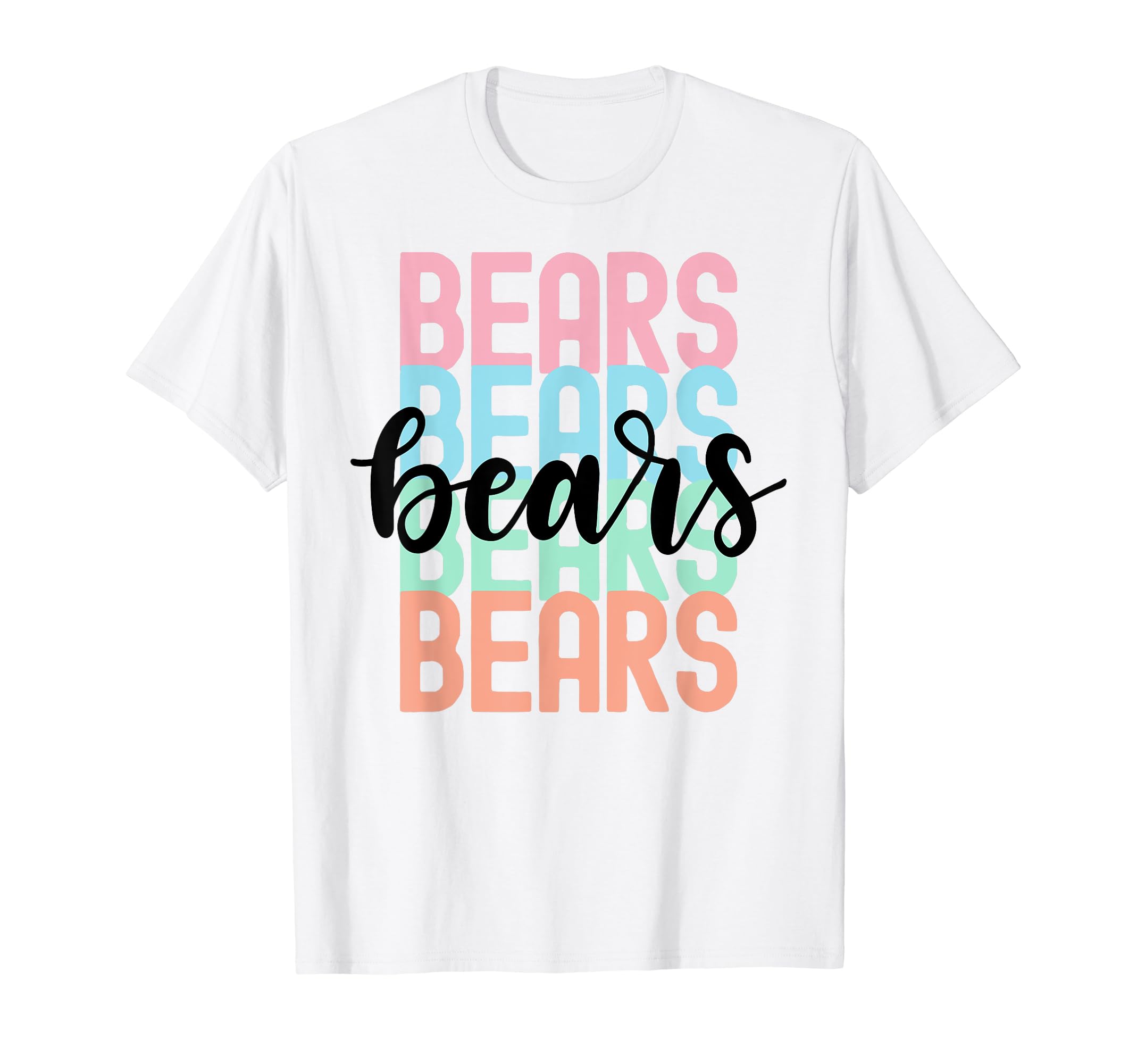 Bears Team Mascot School Spirit Game T-Shirt - Streetwear Style Unisex