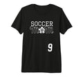 Number 9 Soccer Mom Mothers Day 9 Player T-Shirt - Streetwear Style Unisex