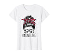 Aunt Life Soccer Auntie Mothers Day T-Shirt - Minimalist Print for Adults