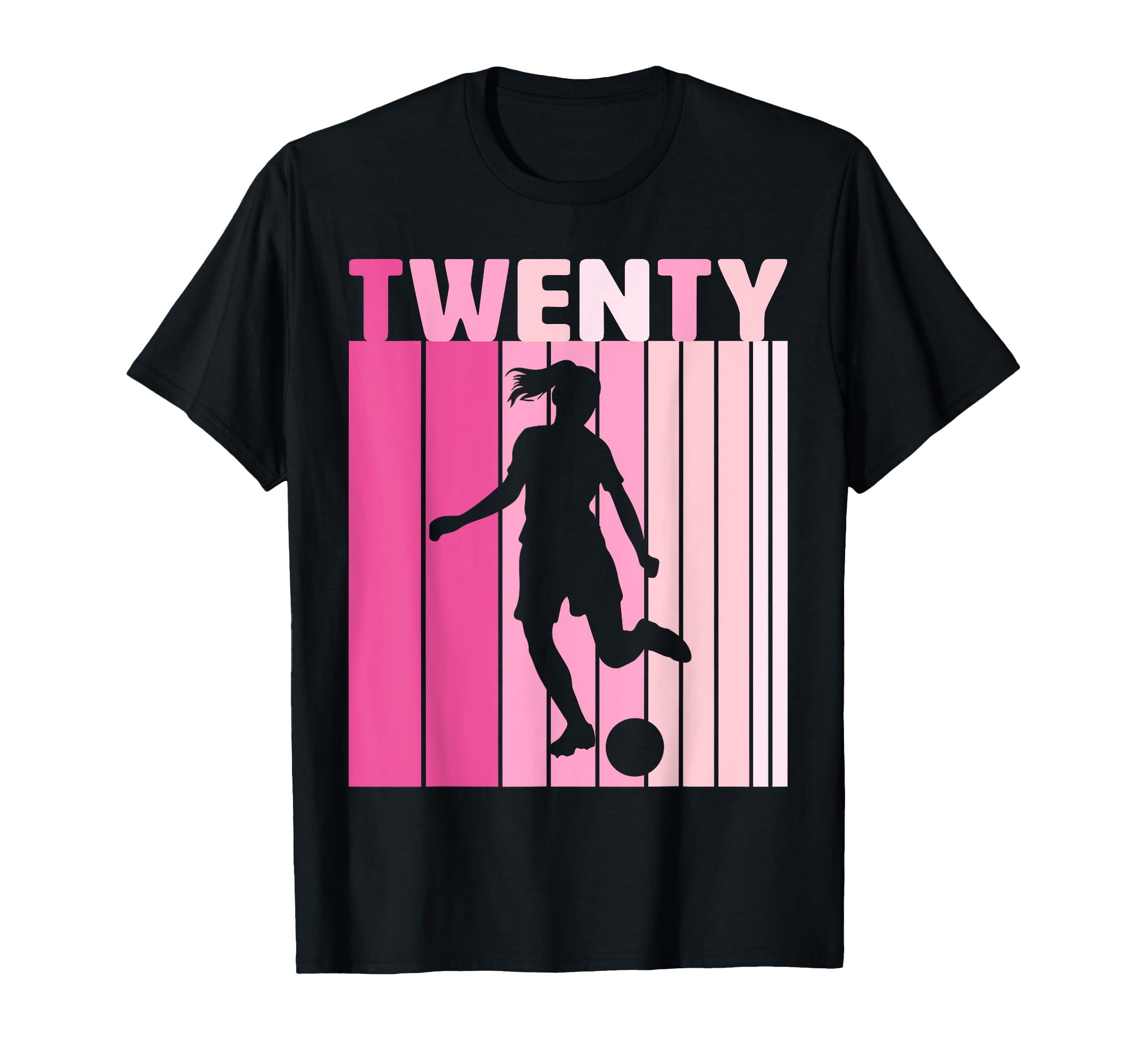 Twenty Soccer 20Th Bday Party 20 Years T-Shirt - Unique Graphic for Adults