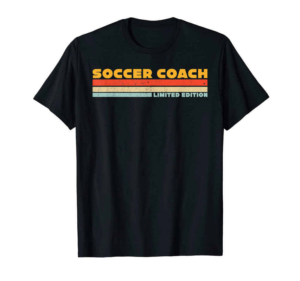 Soccer Coach Career Job Title Funny T-Shirt - Novelty Apparel for Adults