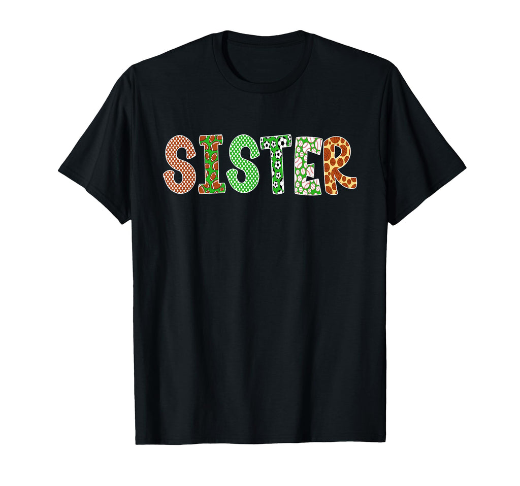 Sports Baller Sister Birthday Party T-Shirt - Minimalist Print Men Women