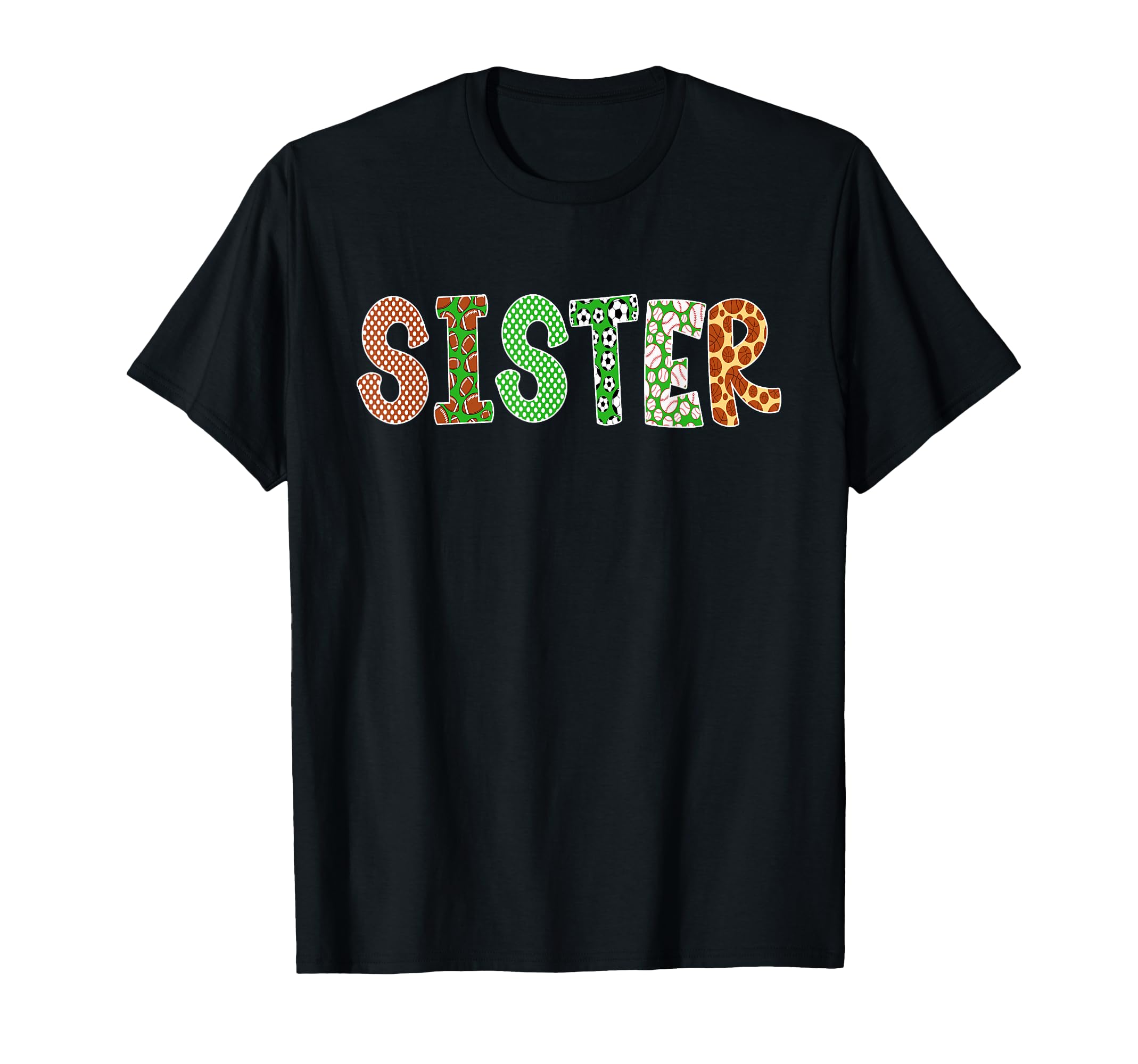 Sports Baller Sister Birthday Party T-Shirt - Minimalist Print Men Women