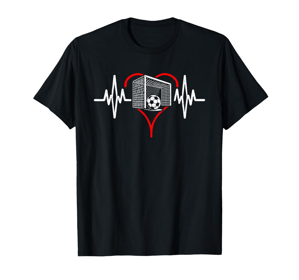 Heartbeat Soccer Football Player T-Shirt - Streetwear Style for Adults