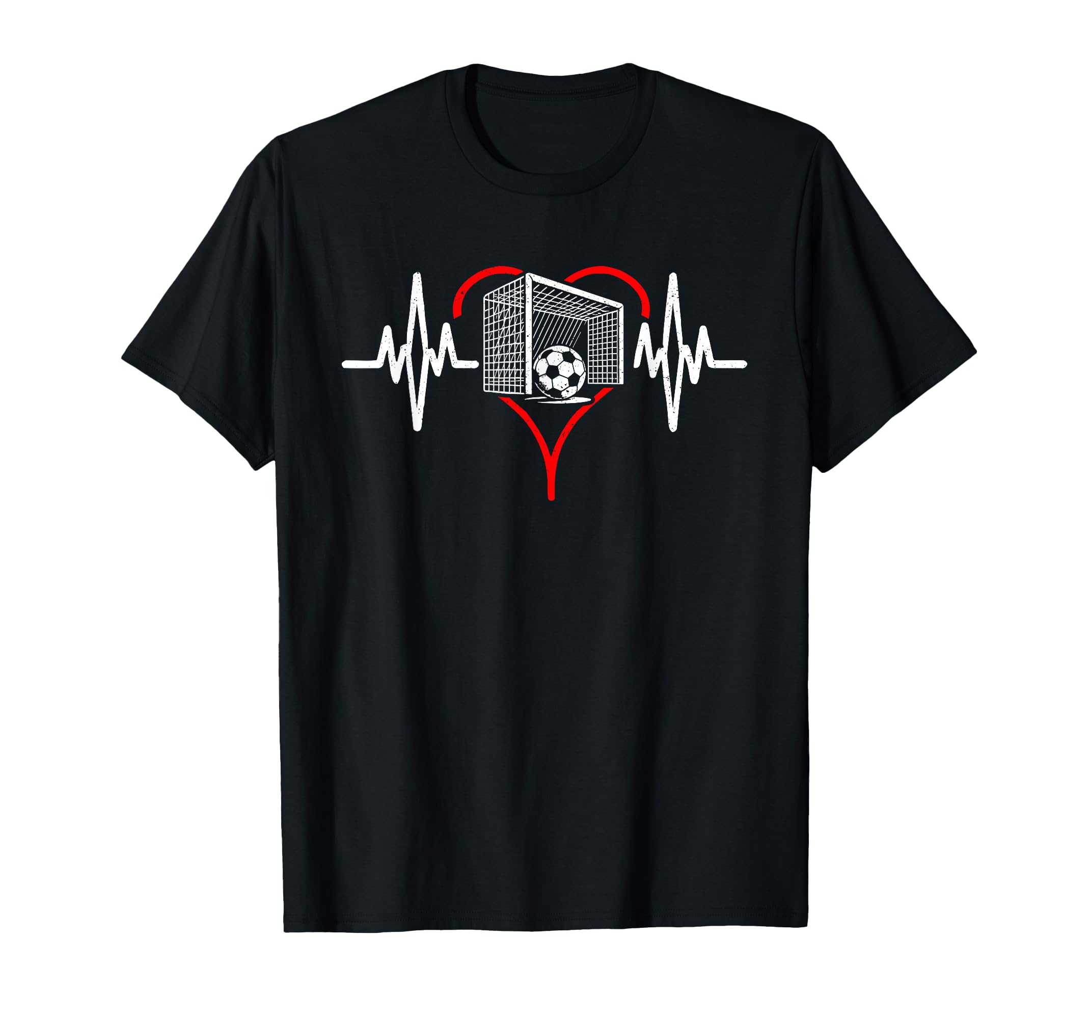Heartbeat Soccer Football Player T-Shirt - Streetwear Style for Adults