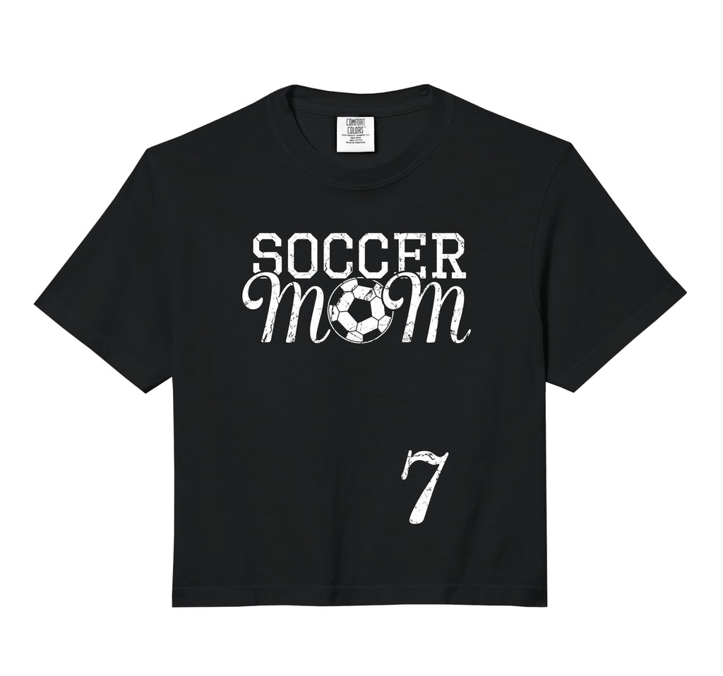 Soccer Mom Jersey Number 7 Favorite Player Hoodie - Trendy Graphic Unisex