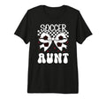 Soccer Aunt Soccer Player Auntie T-Shirt - Fun Novelty Design Men Women