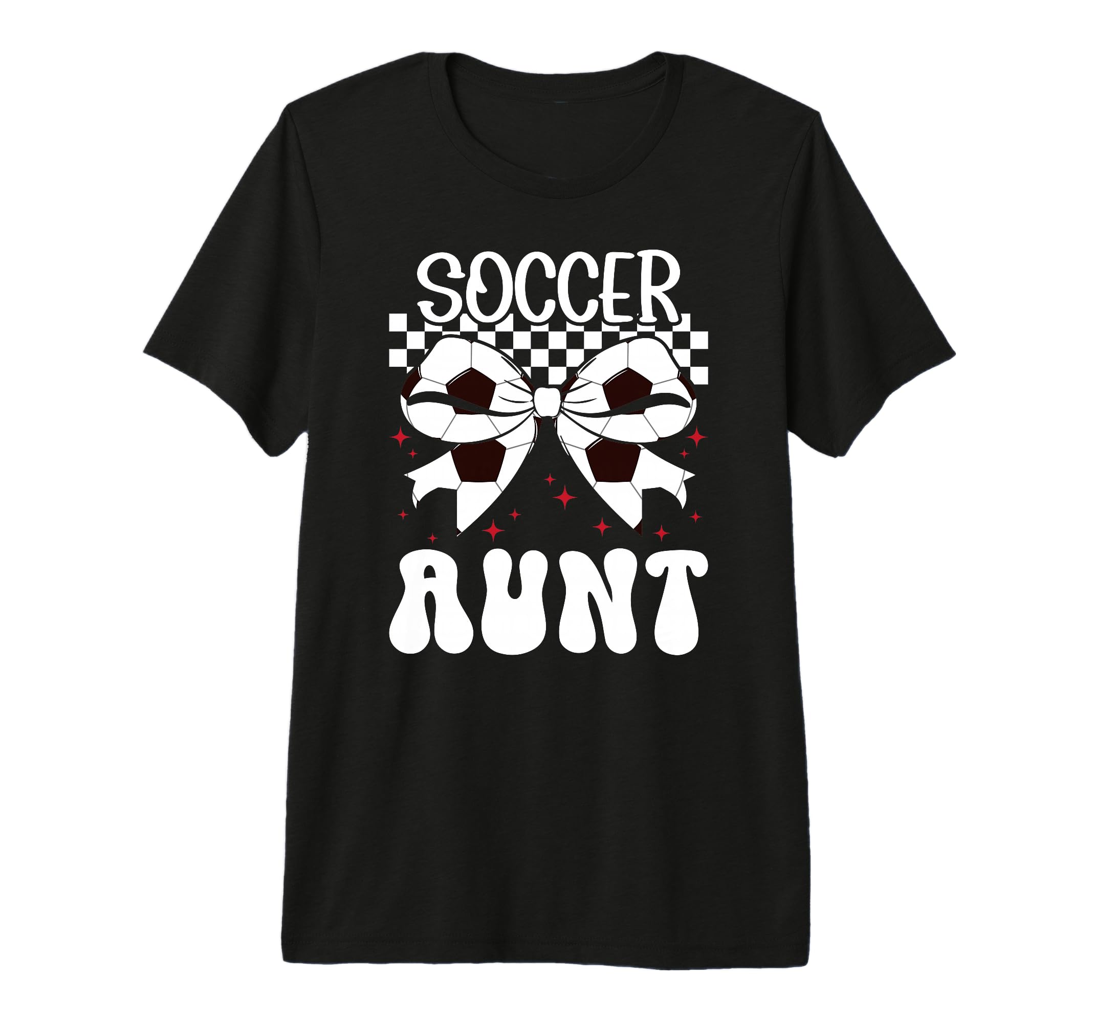 Soccer Aunt Soccer Player Auntie T-Shirt - Fun Novelty Design Men Women